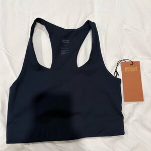 Navy blue small girlfriend collective bra